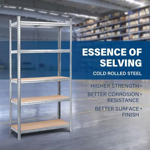 Alt view image 7 of 7 - MasterSpec Garage Shelving Warehouse Shelf unit Storage Rack 1.8x0.9m