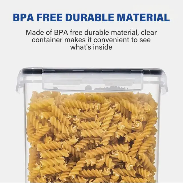 Alt view image 4 of 7 - Stelive 2-Piece 6.5L Food Storage Containers Airtight Pantry Storage Containers Organiser Plastic Food Canisters Plastic Canisters w/ Labels & Pen