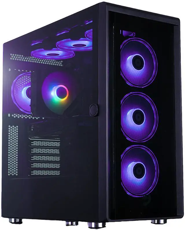 Alt view image 2 of 7 - Mloong Gaming PC Desktop Intel Core i7 13700F (up to 5.20 GHz)CPU , GeForce RTX 4070, 1TB NVME SSD, 32GB DDR5 RAM 6000MHz, 700W PSU,7ARGB Fans,Windows 11 Home 64-bit WIFI Gaming Desktop