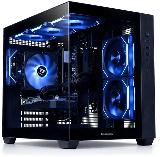 Ryzen7 8700F B650M メモリ32GB セット Mloong Gaming PC Desktop, AMD Ryzen 7 8700F 4.1 GHz (5.0Ghz Turbo