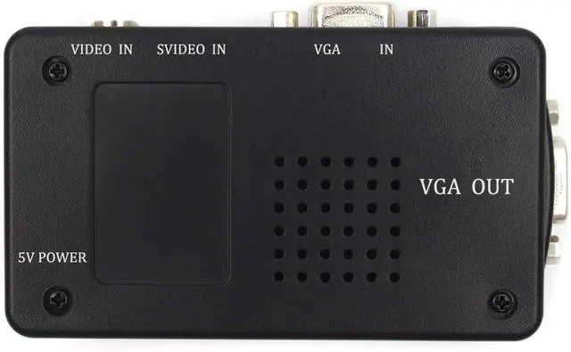 Alt view image 4 of 7 - PC Laptop Composite Video TV RCA Composite S-Video AV in to PC VGA LCD Out Converter Adapter Switch Box Black