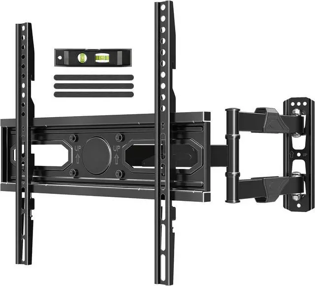 Main image of Full Motion TV Wall Mount for 26-60 TVs Max VESA 400x400 77 lbs. | 7° up & 10° down tilt ±90° swivel single stud structure flexible for corner TV installation