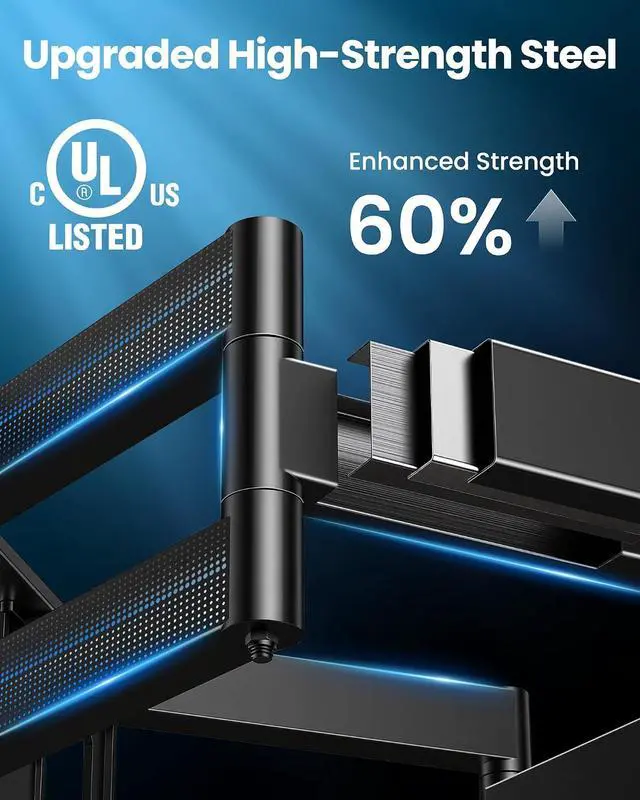Alt view image 2 of 7 - 85 98 100 120 inch UL Listed Heavy Duty Full Motion TV Wall Mount for 60-120 inch Large TVs Holds 220lbs Max VESA 900x600mm 28 Articulating Arms Extension Swivel & Tilt Fit 24 Studs