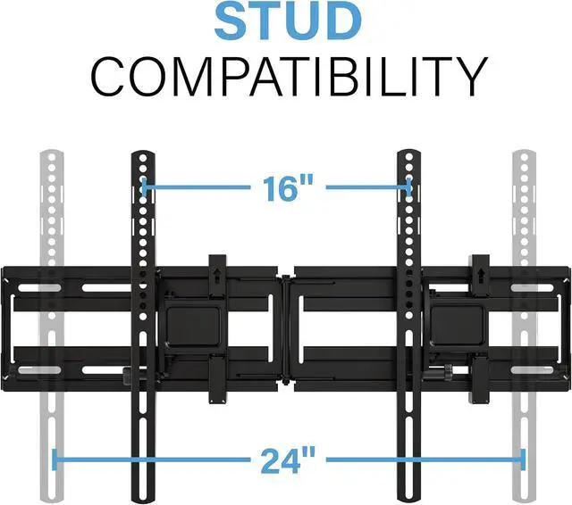 Alt view image 7 of 7 - SANUS Extendable Tilting TV Wall Mount for 3290 TVs up to 110 lbs 5.2 Extension for Easy Cable Access and Added Tilt Tool-Free Tilt to Reduce Glare Low Profile Design