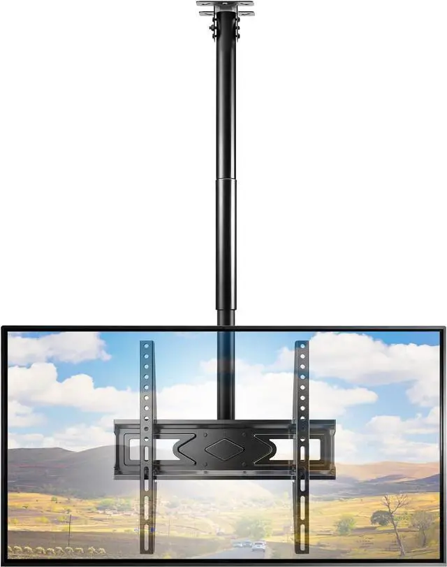 Main image of 39 Ceiling TV Mount for 26-65 Inch TVs Heavy Duty Hanging Mount | Ceiling TV Mount Bracket with Height Adjustable Extension Pole for Home Patio Gazebo Max VESA 400x400mm Holds 110lbs