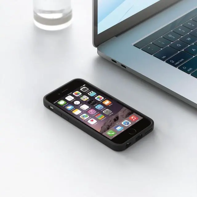 Alt view image 5 of 5 - Phone Case Compatible with iPhone 6 & iPhone 6s Black Case Anti-Fingerprint Protective Bumper Matte Cover for 4.7 Inch