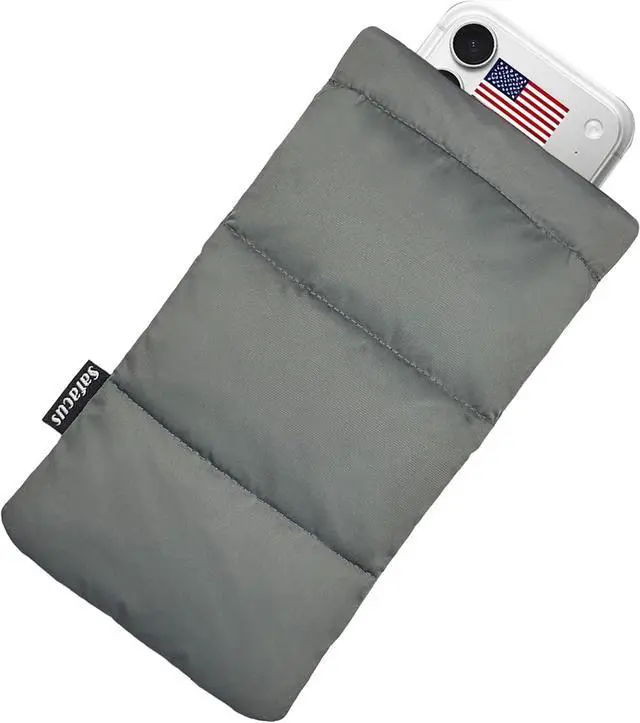 Main image of Thermal Phone Case Prevent OVERHEATING in The Sun Cellphone Pouch for Camping Prevents Freezing Extends Battery Life Outdoor Warm Cover Bags for iPhone Galaxy (Grey)