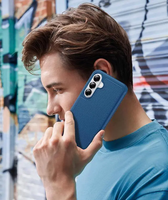Alt view image 6 of 7 - for Galaxy S26 Phone Case: Dual Layer Non Slip Protective | With Screen Protector Shockproof Drop Protection Matte Textured Protective Cell Phone Cover for Daily Use Blue
