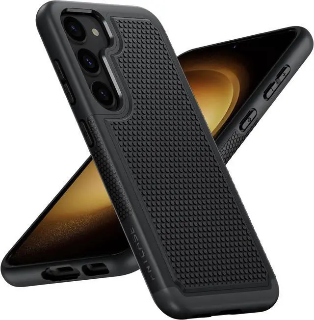 Main image of for Galaxy S23 Case: Dual Layer Non Slip Cover Black | 14FT Military Grade Shockproof Protective Drop Protection Matte Textured Cell Phone Cases for Daily Use Black