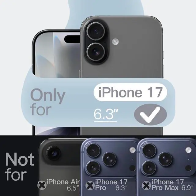 Alt view image 2 of 7 - Silicone Case for iPhone 17 Black | Silky Soft Touch Shockproof Protection Scratch Resistant Microfiber Lining