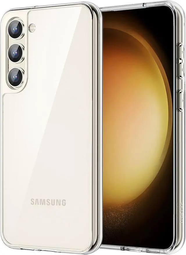 Main image of Case for Galaxy S23 Anti-Yellowing Clear | Shockproof Protection Scratch Resistant Hard PC Back Durable Transparent TPU Bumper
