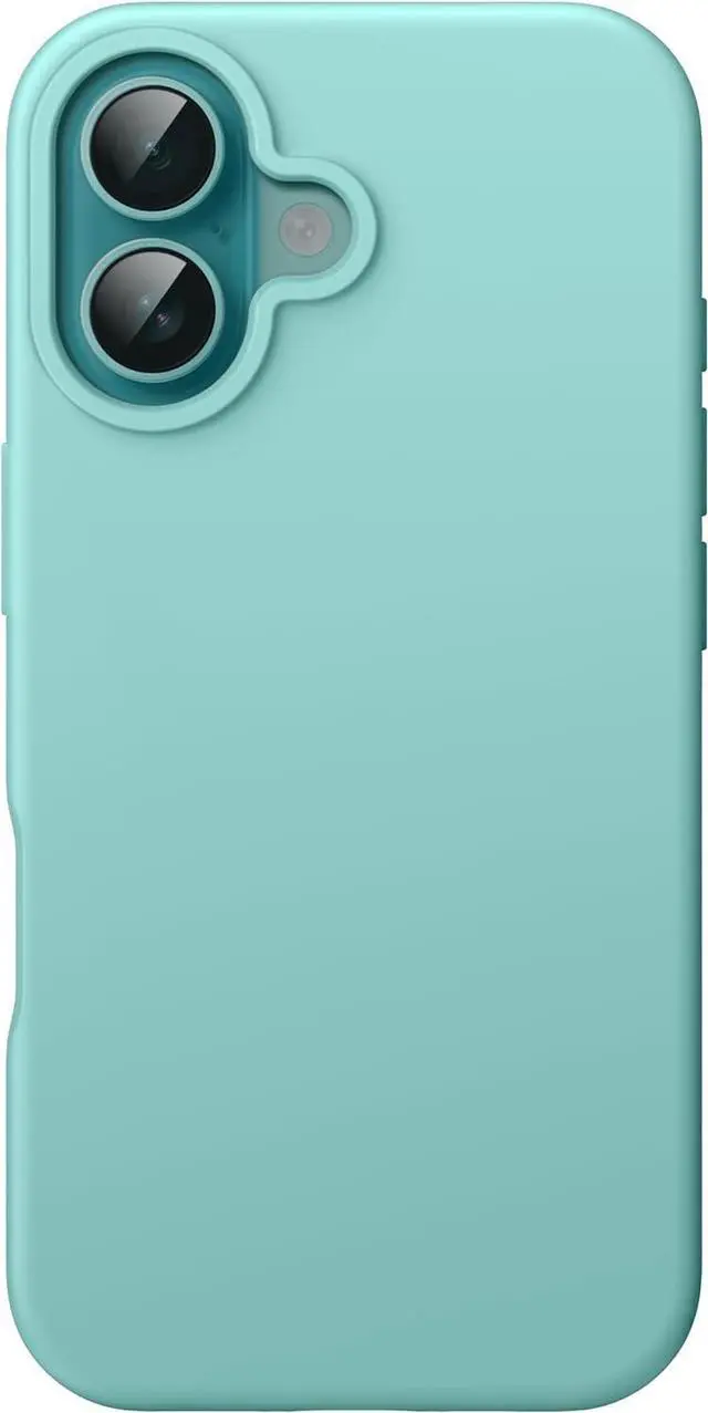 Main image of Silicone Case for iPhone 16 Teal | Silky Soft Touch Shockproof Protection Scratch Resistant Microfiber Lining