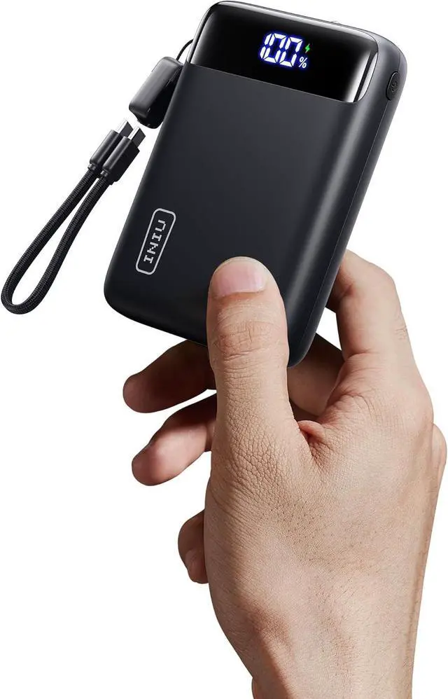 Main image of Portable Charger Smallest 20000mAh 22.5W Fast Charging Power Bank | USB-C Cable Flight-Safe Travel Essentials Flashlight Battery Pack for iPhone 17 Xiaomi Google Mini Size