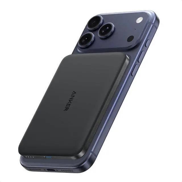 Main image of Nano Magnetic Power Bank 5 000mAh Qi2-Certified 15W Portable Charger | Ultra-Slim Wireless Battery Pack with Ergonomic Design Compact for Travel for iPhone 17 / 16 Series and More