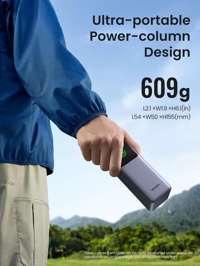 Alt view image 4 of 7 - Nexode 25000mAh 200W PD 3.1 TFT 3-Port Power Bank | TFT smart display 90Wh PD 3.1 fast for laptops. Supports MacBook Pro/Air Dell iPhone 17