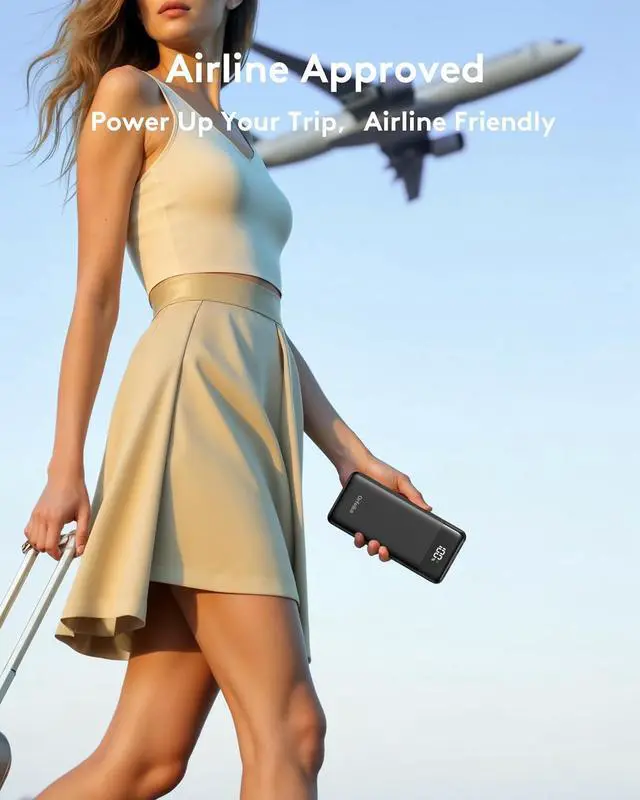 Alt view image 5 of 7 - Fast Charging Portable Charger Power Bank with Built-in 4 Cables | 10000mAh|Ultra-Slim&Light|Flight-Safe|Power 6 Devices at Once|22.5W|Battery Pack For iPhone Google|Travel Essentials