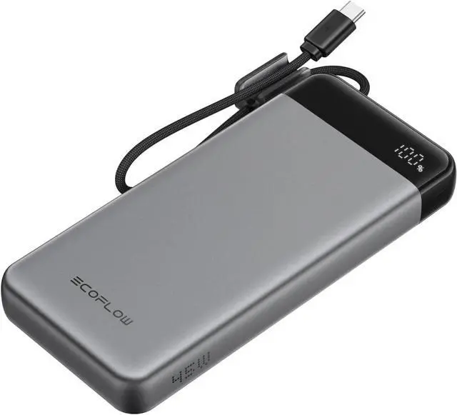 Main image of Rapid 20000mAh Power Bank 45W Max Fast Charging Portable Phone Charger Built in USB C Cable and USB-C&A Port Digital Display Battery Bank for iPhone 17/16/15 Series S23 ipad 11