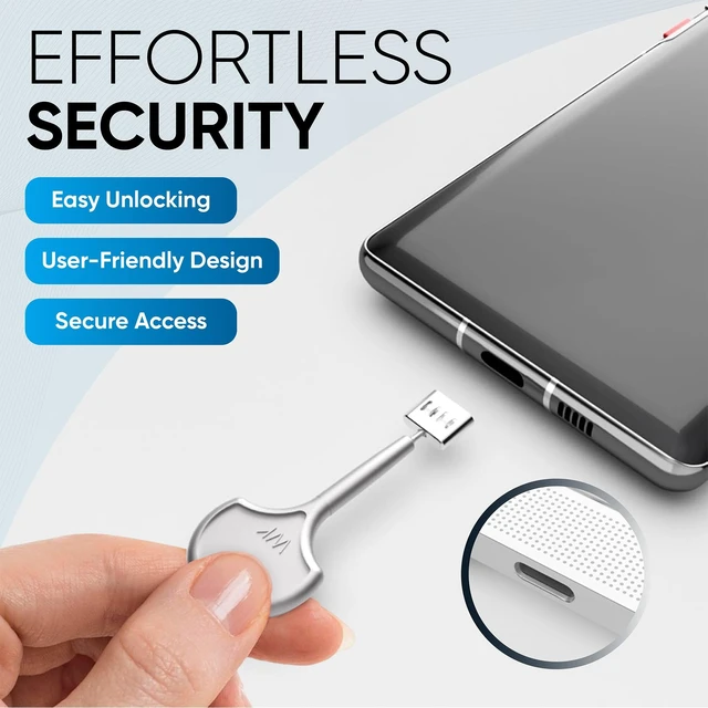 Alt view image 6 of 7 - USB C Port Blockers 25 Pack, Stainless Steel Security Locks with 2 Keys