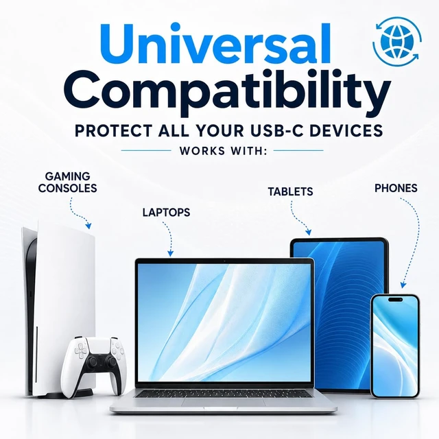 Alt view image 5 of 7 - USB-C Port Blockers 10 Pack with Secure Fit and Easy Removal, Red