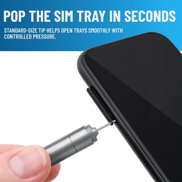 Main image of PortPlugs SIM Card Ejector Tool and Charging Port Cleaning Brush Keychain