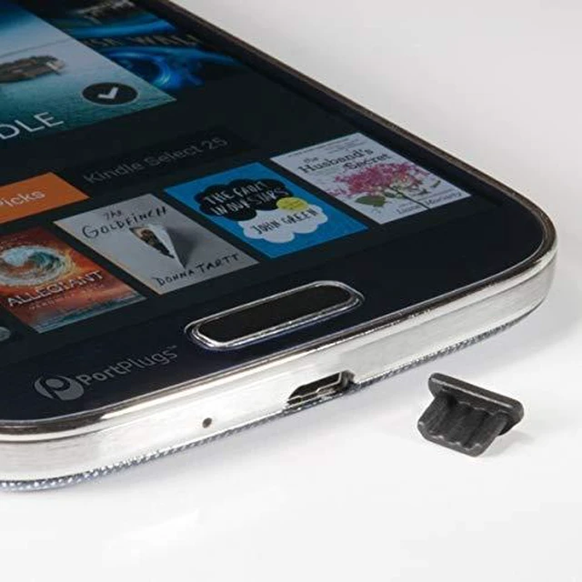 Alt view image 5 of 7 - PortPlugs Micro USB Dust Plugs 50 Pack - Black