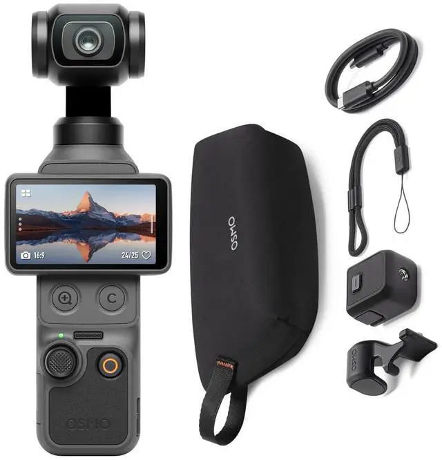 Main image of DJI Osmo Pocket 4 Standard Edition - 1" CMOS Gimbal Camera, 4K/240fps, 107GB Storage, DJI Mic 3, Fill Light, Wide-Angle Lens, Tripod, Vlog Camera * USA In Stock * 1-2 Day Shipping