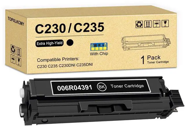 Main image of C230/C235 High-Yield Laser Toner Cartridge (1-Pack, Black) Replacement for Xerox C230 C230/DNI C235 C235/DNI Printer - 006R04391