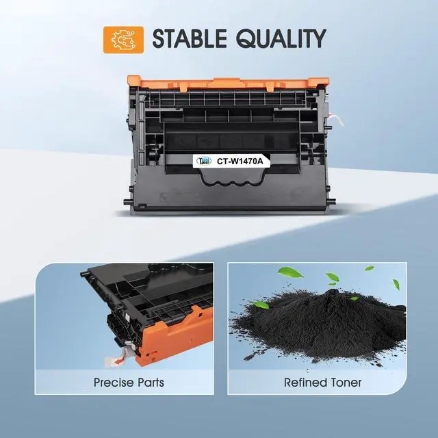 Alt view image 5 of 7 - 147A Black Toner Cartridge with Chip 147X W1470A M610 M612 2 Pack | Compatible for HP 147A 147X for HP LaserJet Enterprise M610n M611dn M611x M612dn M612x MFP M634h M635fht M635h M636fh Printer