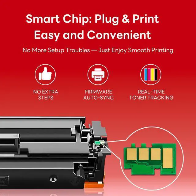 Alt view image 4 of 6 - Cartridge 067H CRG067H Toner Cartridge Set 4 Pack Replacement for Canon 067H Color imageCLASS MF656Cdw LBP633Cdw LBP632Cdw MF653Cdw MF654Cdw Printer Ink (1BK /1C/1M/1Y)