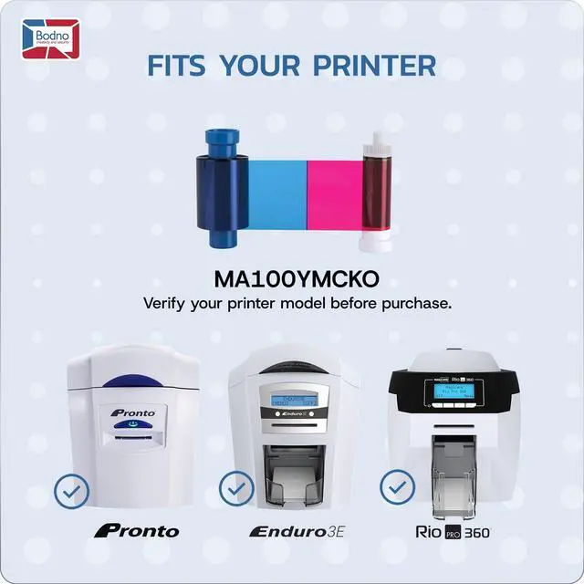 Alt view image 2 of 7 - Magicard MA100YMCKO Color Ribbon - YMCKO - 100 Prints Software Demo