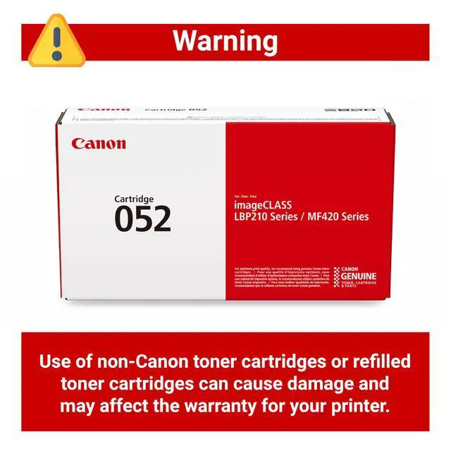 Alt view image 4 of 6 - Genuine 052 Black Toner Cartridge Compatible with LBP214dw, LBP215dw, MF424dw, MF426dw, MF429dw