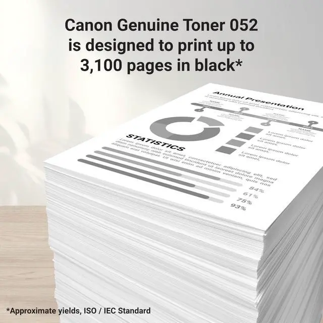 Alt view image 3 of 6 - Genuine 052 Black Toner Cartridge Compatible with LBP214dw, LBP215dw, MF424dw, MF426dw, MF429dw