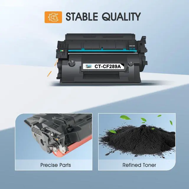 Alt view image 6 of 6 - CF289A 89A Black Toner Cartridge M507 for HP 89X CF289X 2 Pack | Compatible for HP 89A CF289A M507 for LaserJet Enterprise M507n M507dn M507x MFP M528dn M528f M528c M528z M528 Series Printer