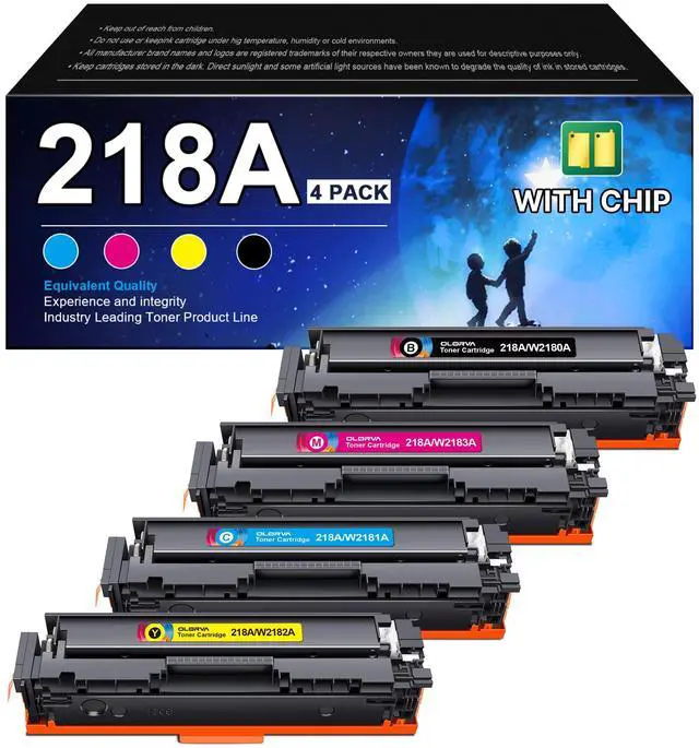 Main image of 218A Comaptible for HP 218A HP 218X Toner Cartridges 4 Pack 3201dw | Replacement for HP 218A 218X Toner Cartridges 4 Pack to use with HP Color LaserJet Pro MFP 3301cdw 3201dw 3301sdw (4 Pack)