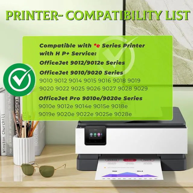 Alt view image 2 of 7 - 962XL Ink Cartridges Combo Pack OfficeJet Pro 9015e 9018e 9025e 9010 9020 Compatible for HP 962XL Ink Cartridges HP962XL HP962XL Printer Ink for OfficeJet Pro 9010 9015e 9018e 9012e 9025e 9022e