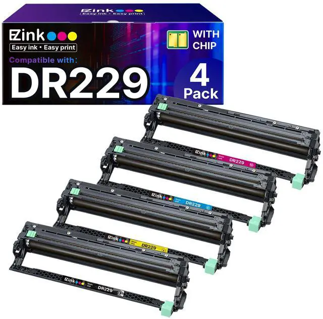 Main image of Compatible with Brother DR229CL Drum Unit to Use with TN229 TN229xl | For Brother MFC-L3780CDW HL-L3280CDW HL-L3220CDW MFC-L3720CDW MFC-L3765CDW HL-L3295CDW HL-L3300CDW Printer (4 Pack)