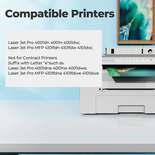 Alt view image 2 of 7 - 148A Toner Cartridges 4001n 4101fdw for HP 148A 148X W1480A W1480X Toner Cartridge black (2-pack), Laser Jet 4101fdw 4001n Toner Cartridge, for HP Laser Jet Pro MFP 4001n 4001dn 4001dw 4101fdn