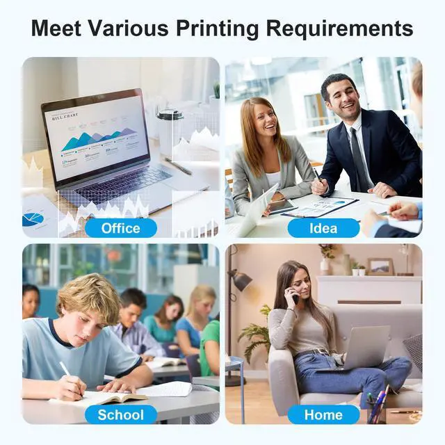 Alt view image 6 of 7 - 68XL Replacement for HP 68XL 68e 68 Black Color Combo Pack Ink Cartridges | Work with HP Envy 6155e 6555e 6152e 6552e 6558e 6165e 6110e 6130e 6132e 6100e 6500e Series Printers - High Yield with Chips