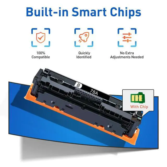 Alt view image 3 of 7 - 78A Black Toner Cartridge 2-Pack Compatible for HP 78A CE278A P1606dn Toner | Work with HP LaserJet Pro P1606dn M1536dnf P1566 P1560 M1530 M1537dnf M1538dnf MFP Printers - for Home & Office Printing