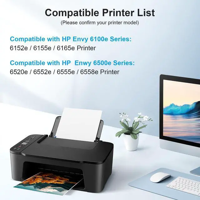 Alt view image 2 of 7 - 68XL Replacement for HP 68XL 68e 68 Black Color Combo Pack Ink Cartridges | Work with HP Envy 6155e 6555e 6152e 6552e 6558e 6165e 6110e 6130e 6132e 6100e 6500e Series Printers - High Yield with Chips