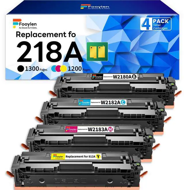 Main image of 218A Toner with Chip Compatible for HP 218A Toner Cartridges | 218A 218X Toner Work for Color LaserJet Pro MFP 3301fdw Toner 3301cdw 3201dw 3301sdw (Black Cyan Yellow Magenta)