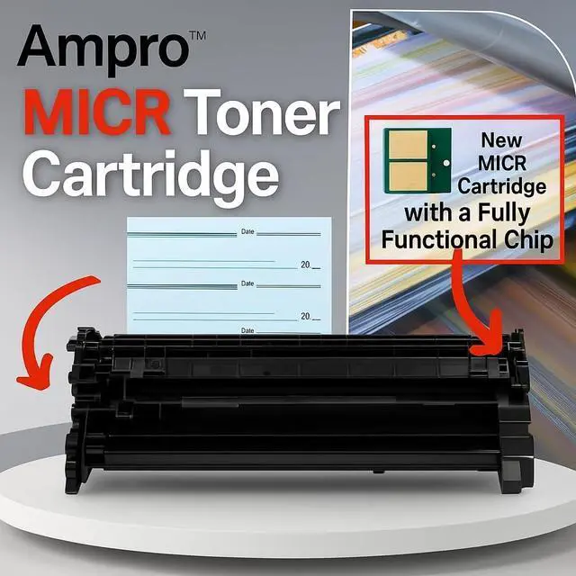 Alt view image 3 of 5 - CF258A MICR 58A MICR Toner Cartridge Secure Check Printing Compatible with HP LaserJet M404DN M404DW M404N MFP M428DW M428FDN M428FDW Enterprise M406DN MFP M430F High Yield