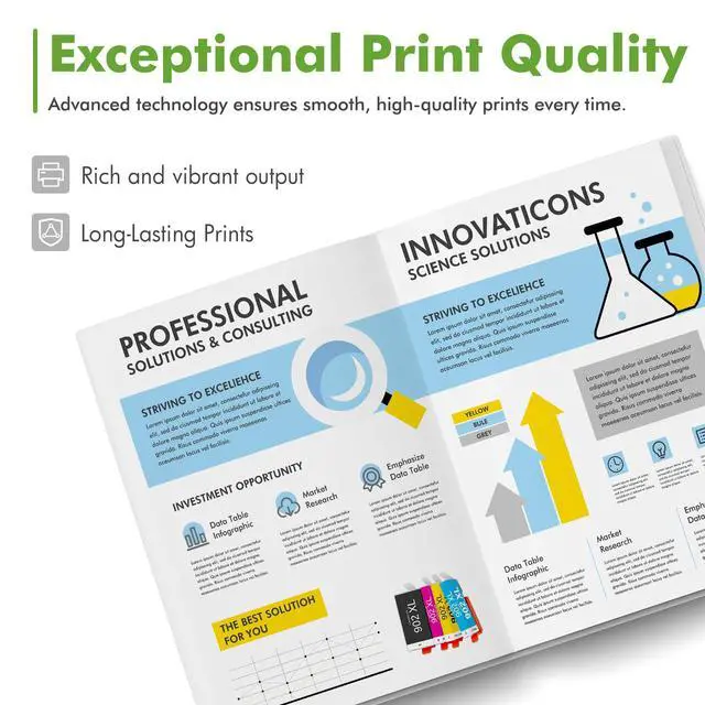 Alt view image 4 of 6 - 902XL 902 Ink Cartridges for HP Printers 6978 6968 Ink Cartridges 4-Pack | Compatible for HP 902XL Black and Color Combo Pack Work for HP902 OfficeJet Pro 6970 6958 6960 6972 6950 6962 Printers