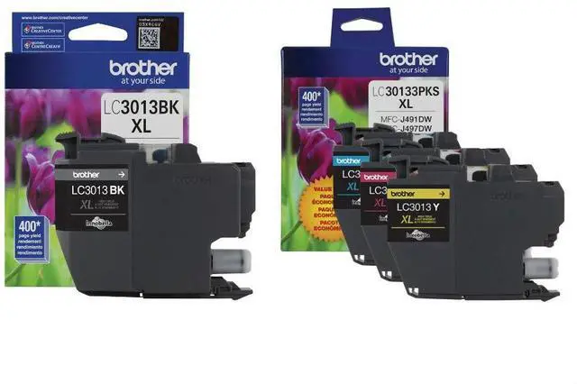 Main image of Genuine LC3013BK, LC30133PKS High Yield Black, Cyan, Magenta and Yellow Ink Cartridge Set, LC3013