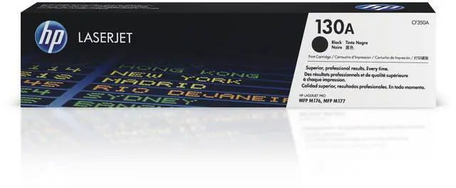 Main image of 130A Black Toner Cartridge | Works Color LaserJet Pro MFP M176, M177 Series | CF350A