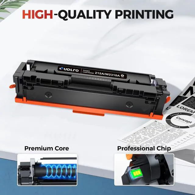 Alt view image 2 of 7 - Compatible for HP 215A Toner Cartridge for HP M182nw 183fw 215a ink 4 Pack | HP215A Work with HP color laser jet pro mfp m182nw ink cartridges M183fw M183fdw M155dw M155nw 215A 215A Ink 4 Pack