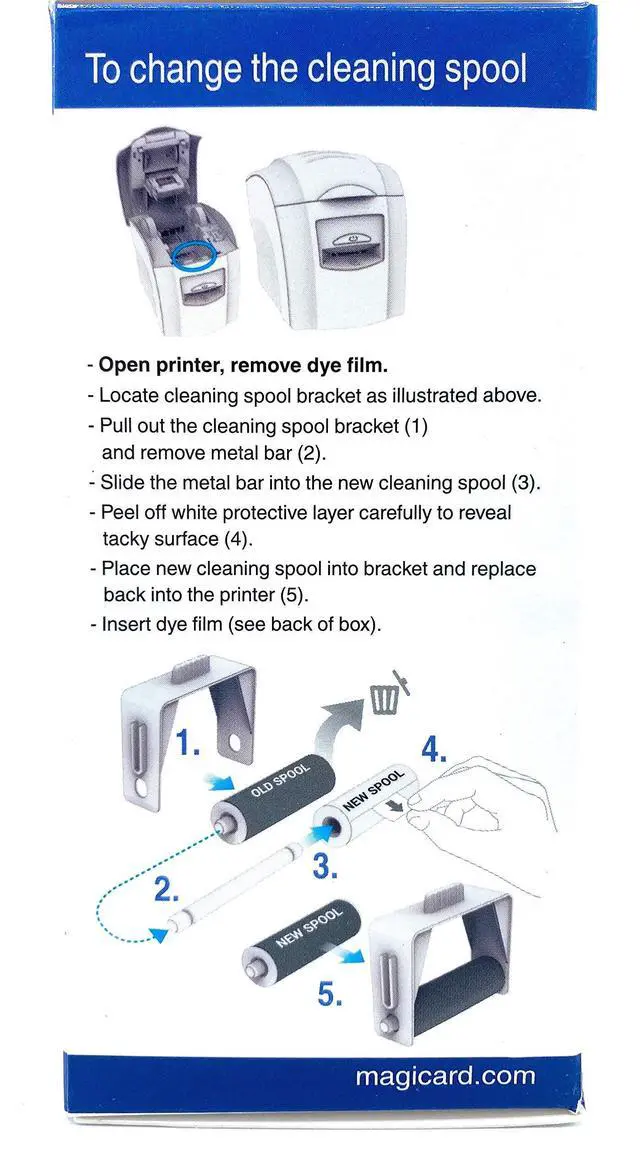 Alt view image 4 of 6 - Magicard MA300YMCKO Color Ribbon Kit (YMCKO, 300 Prints) for Enduro, Rio Pro, and Pronto Series Card Printers Straight from Manufacturer