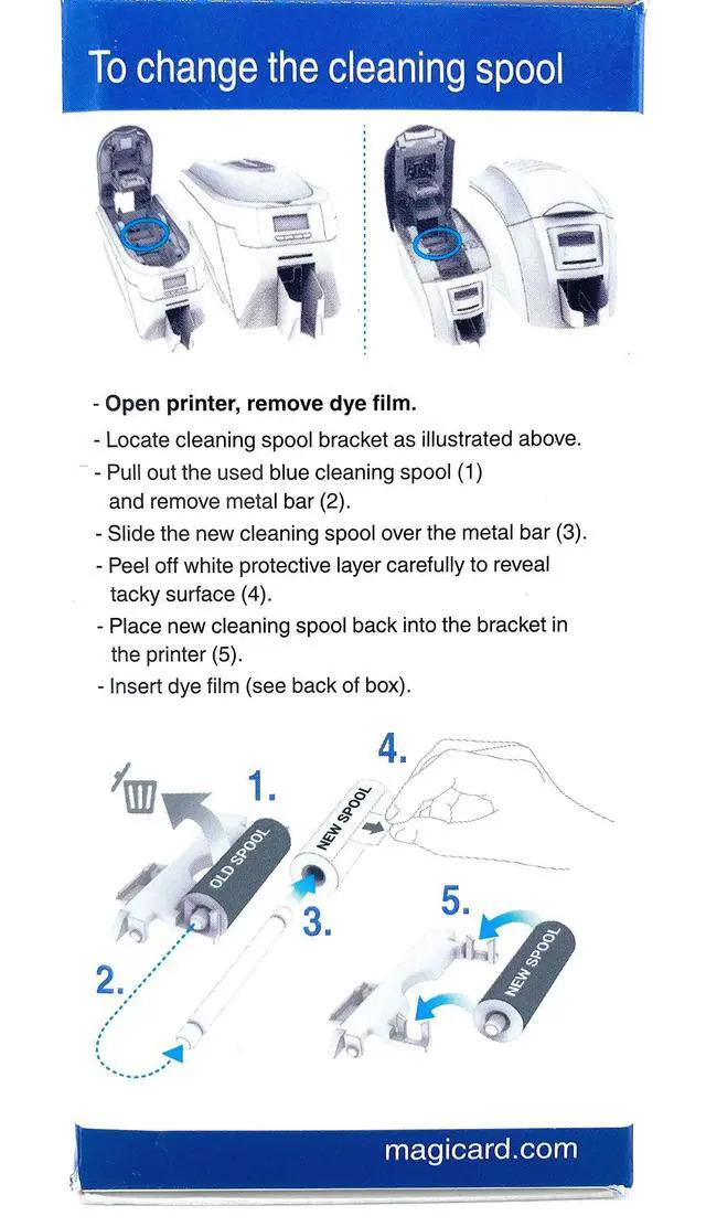 Alt view image 5 of 6 - Magicard MA300YMCKO Color Ribbon Kit (YMCKO, 300 Prints) for Enduro, Rio Pro, and Pronto Series Card Printers Straight from Manufacturer