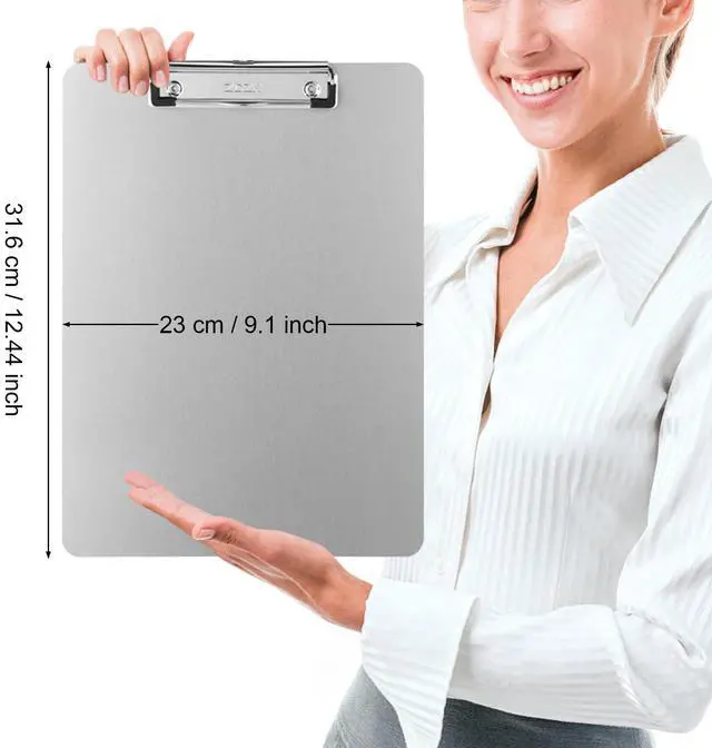 Alt view image 2 of 7 - Metal Clipboards, 18 Pack Heavy Duty Aluminum Clipboards 12 x 9 Inches, A4 Letter Sizer Document Holder with Low Profile Clip, Suitable for School, Office, Jobsite or Medical Staff, Silver