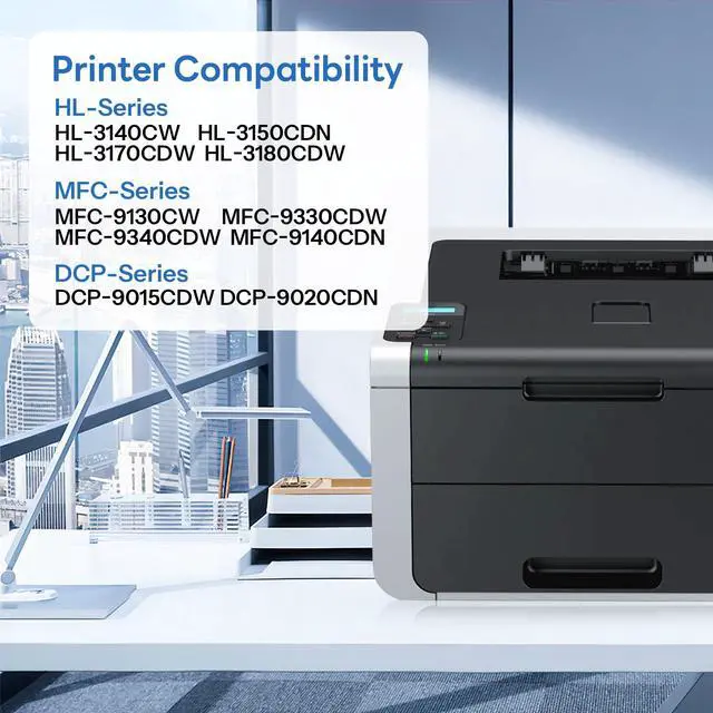 Alt view image 2 of 6 - TN221 TN-221 Toner Cartridges Compatible TN221 TN-221 Ink Cartridge Replacement for Brother TN-221 TN-221 Toner Cartridges MFC-9340CDW MFC-9330CDW HL-3170CDW Toner (4-Pack)